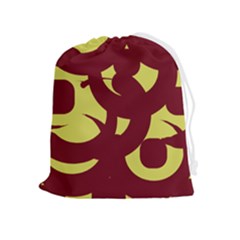 Illustration Art Pattern Design Painting- Drawstring Pouch (xl) by Wegoenart