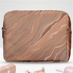 Abstract Marble Effect Earth Stone Texture Make Up Pouch (large) by Wegoenart