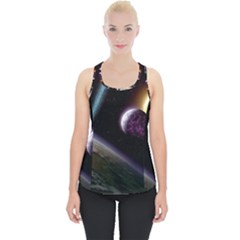 Planets In Space Piece Up Tank Top by Sapixe