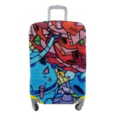 Graffiti-wall-mural-painting-arts Luggage Cover (small) by Simbadda