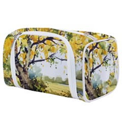Landscape Painting Meadow Garden Toiletries Pouch by Wegoenart