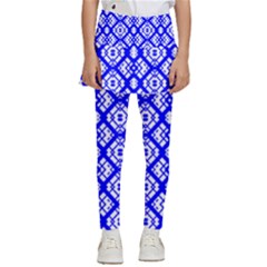 Portuguese Tiles Vibes Plaids Kids  Skirted Pants by ConteMonfrey