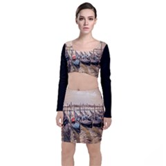 Black Several Boats - Colorful Italy  Top And Skirt Sets by ConteMonfrey