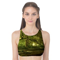 Nature Greenforest Trees Tree Landscape Tank Bikini Top by Wegoenart