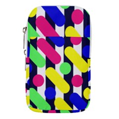Illustration Geometric Form Circle Line Pattern Waist Pouch (large) by Wegoenart