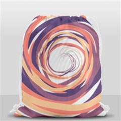 Illustration Colorful Yellow Purple Orange Drawstring Bag (small) by Wegoenart