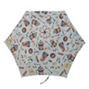 Coffee Coffeemania Caffeine Pattern Mini Folding Umbrellas View1