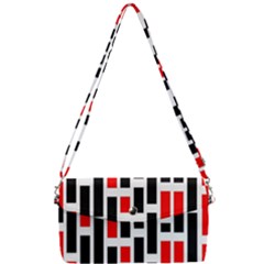 Illustration Background Geometric Pattern Removable Strap Clutch Bag by Wegoenart
