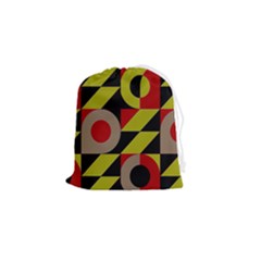 Illustration Background Pattern Texture Design Drawstring Pouch (small) by Wegoenart