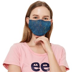 Illustration Abstract Art Artistic Celebration Fitted Cloth Face Mask (adult) by Wegoenart