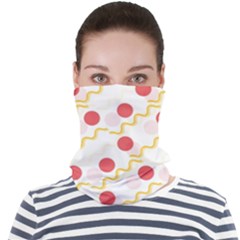 Line Patter Dots Dot Lines Decorative Face Seamless Bandana (adult) by Wegoenart