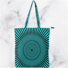Illusion Geometric Background Double Zip Up Tote Bag by Wegoenart
