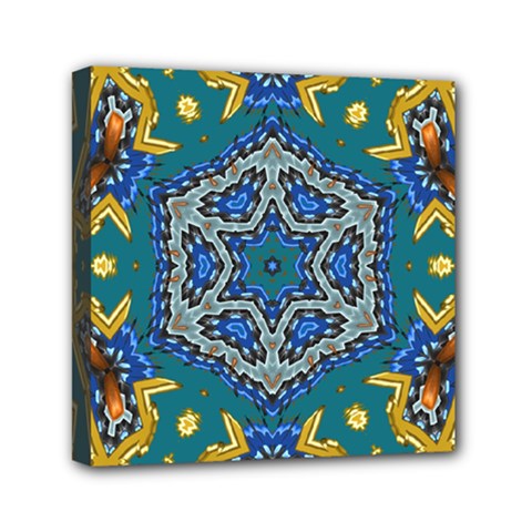 Illustration Art Pattern Design Wallpaper Mini Canvas 6  X 6  (stretched) by Wegoenart