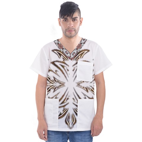 Im Fourth Dimension Colour 38 Men s V-neck Scrub Top by imanmulyana