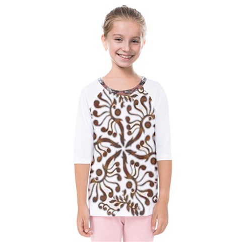 Im Fourth Dimension Colour 41 Kids  Quarter Sleeve Raglan Tee by imanmulyana