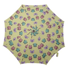 Illustration Animals Pastel Children Colorful Hook Handle Umbrellas (medium) by Wegoenart