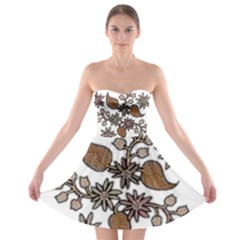 Im Fourth Dimension Colour 58 Strapless Bra Top Dress by imanmulyana