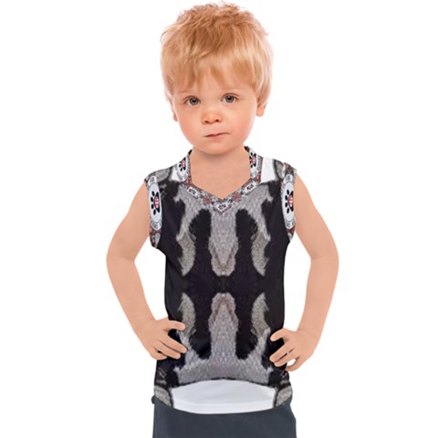 Im Fourth Dimension Black White 61 Kids  Sport Tank Top by imanmulyana