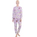 Illustration Rabbit Cartoon Background Pattern Women s Lounge Set View1