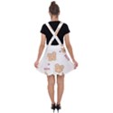 Illustrations Bear Cartoon Background Pattern Velvet Suspender Skater Skirt View2