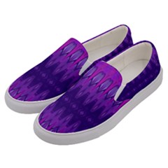 Illustration Purple Abstract Wallpaper Pattern Abstract Men s Canvas Slip Ons by Sudhe