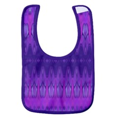 Illustration Purple Abstract Wallpaper Pattern Abstract Baby Bib by Sudhe