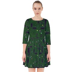 Board Conductors Circuits Smock Dress by Jancukart