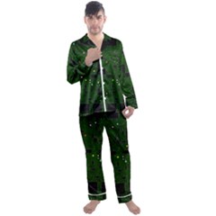 Board Conductors Circuits Men s Long Sleeve Satin Pajamas Set by Jancukart