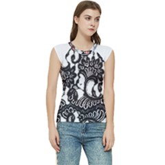 Im Fourth Dimension Black White 66 Women s Raglan Cap Sleeve Tee by imanmulyana