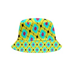 Abstract Pattern Tiles Square Design Modern Bucket Hat (kids) by Amaryn4rt