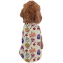 Food Illustration Cupcake Pattern Lollipop Dog T-Shirt View2