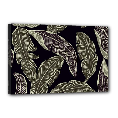 Jungle Sheets Tropical Pattern Canvas 18  X 12  (stretched) by Amaryn4rt
