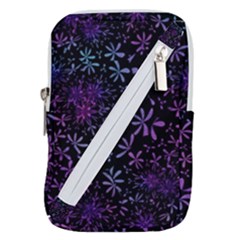 Retro Flower Pattern Design Batik Indonesia Belt Pouch Bag (small) by Wegoenart
