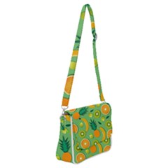 Fruit Tropical Pattern Design Art Shoulder Bag With Back Zipper by danenraven