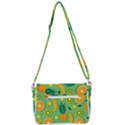 Fruit Tropical Pattern Design Art Shoulder Bag with Back Zipper View3