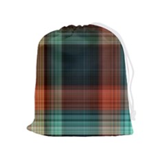 Plaid Tartan Checkered Tablecloth Drawstring Pouch (xl) by danenraven
