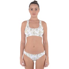 Illustration Candles Candle Fire Light Ceremonial Cross Back Hipster Bikini Set by danenraven
