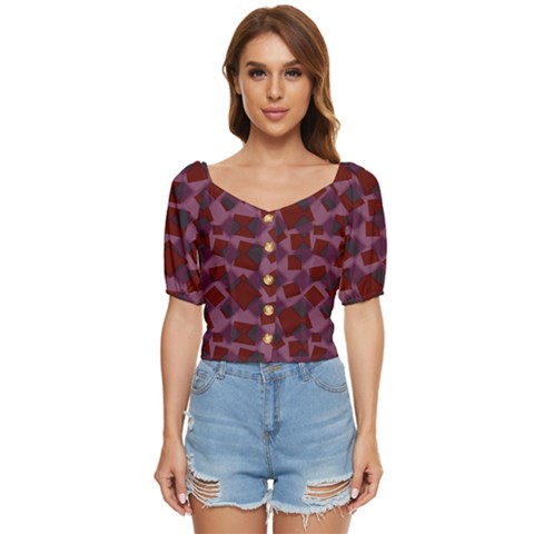 Illustration Art Background Pattern Texture Design Button Up Blouse by danenraven