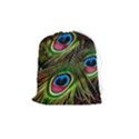 Peacock Feathers Color Plumage Drawstring Pouch (Medium) View1