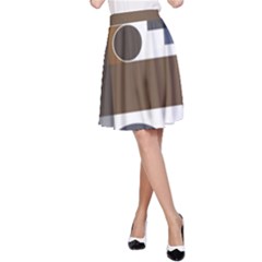 Background Wallpaper Abstract A-line Skirt by Ravend