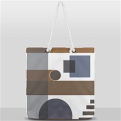 Background Wallpaper Abstract Full Print Rope Handle Tote (large) by Ravend