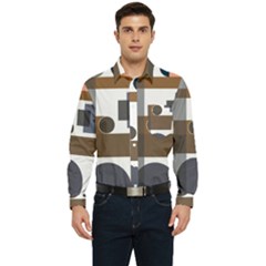 Background Wallpaper Abstract Men s Long Sleeve Pocket Shirt  by Ravend