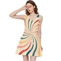 Swirl Star Pattern Texture Old Inside Out Racerback Dress View1