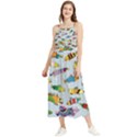 Fish Ocean Sea Water Diving Blue Nature Boho Sleeveless Summer Dress View1