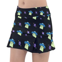 Illustration Cosmos Cosmo Rocket Spaceship -ufo Classic Tennis Skirt by danenraven