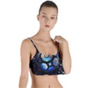 Illustration Tech Galaxy Robot Bot Science Layered Top Bikini Top  View1