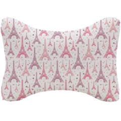 Eiffel Tower Pattern Wallpaper Seat Head Rest Cushion by danenraven