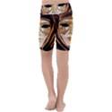 Venetian Mask Kids  Lightweight Velour Cropped Yoga Leggings View4