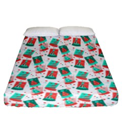 Birthday Pattern Party Celebration Fitted Sheet (queen Size) by danenraven