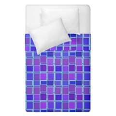 Background Mosaic Purple Blue Duvet Cover Double Side (single Size) by danenraven